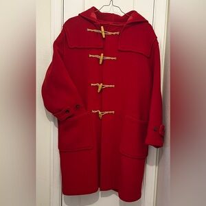 Vintage Women’s Gloverall Red Duffle Coat